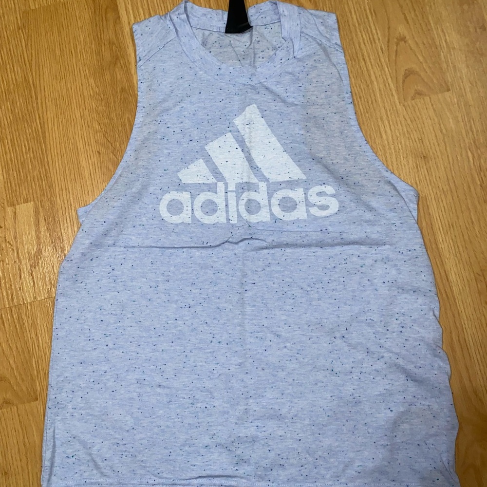 Adidas  Light Blue Sleeveless Top